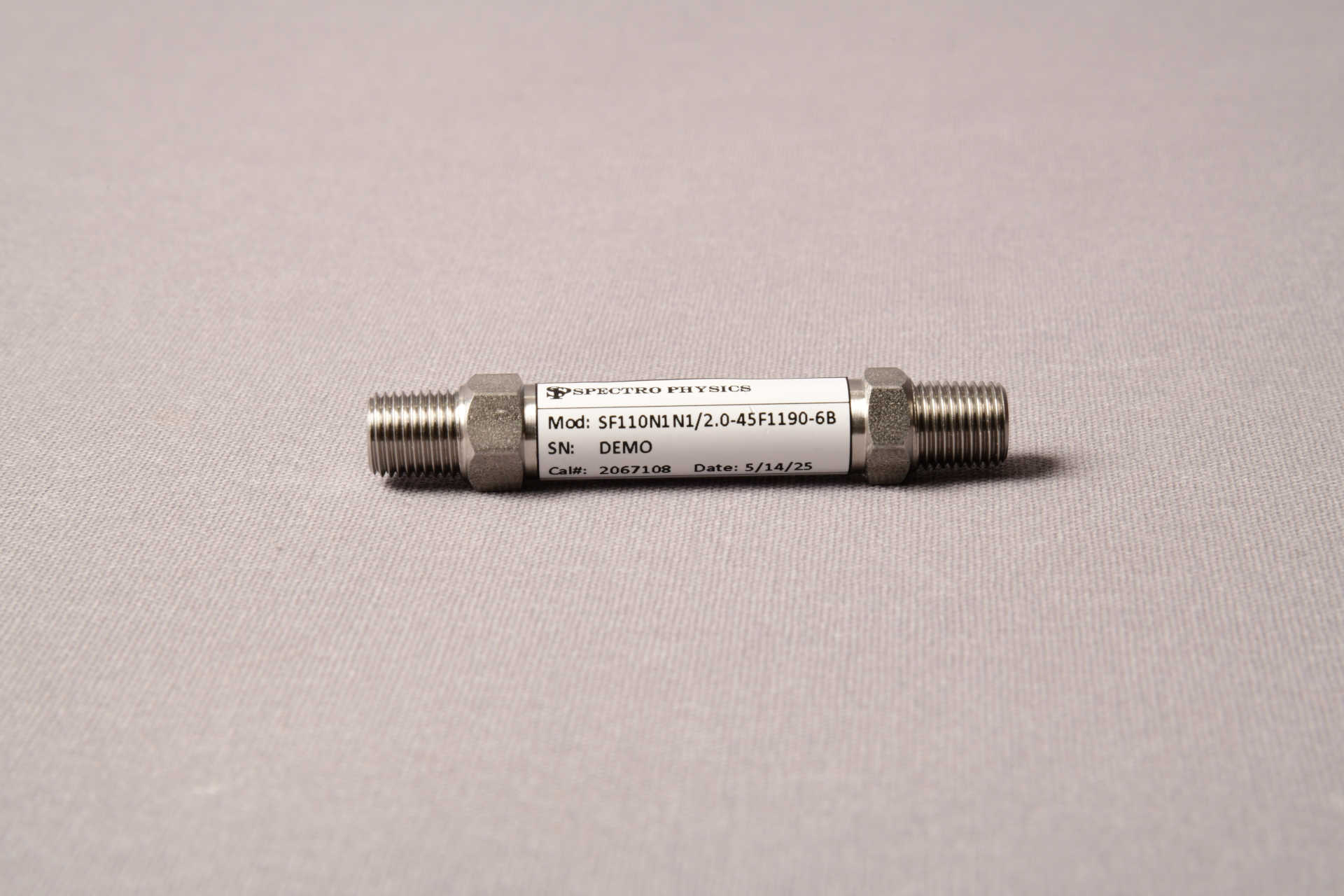 Open style dual connection leak with 1/8 male BSPT fittings