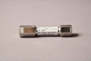 Dual connection open style leak with 1/4 inch female NPT threads
